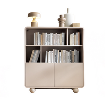 Reol med to døre og hylder, farven kashmir LUNARIS