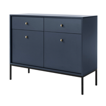 Smal kommode i marineblå MONO