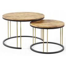 Runde Sofabord 2in1 sort/lefkas eg RAGNAR