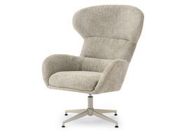 Beige lænestol med cremefarvede ben TULA