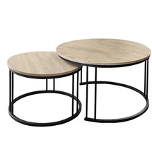 Runde Sofabord 2in1 sort/lefkas eg RAGNAR