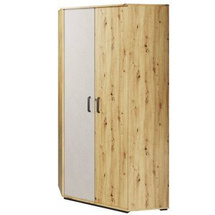Garderobe med døre artisan eg / grå Qubic 1