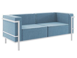 To personer havesofa blå IBIZA