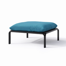 Lille havebænk blå/ sort VELUCCI