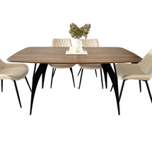 Ovalt spisebord med udtræk 160-260 cm ELISMA