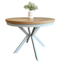 Lille spisebord 90 cm EDWARD eg hickory/kashmir