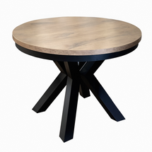 Rundt spisebord eg lancelot/ sort NARVIC