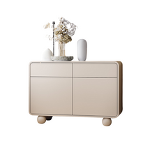 Lille kommode på kugleformede ben, 108 cm, farve kasmir, LUNARIS