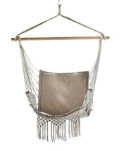 Hængekøjestol beige SOLAX