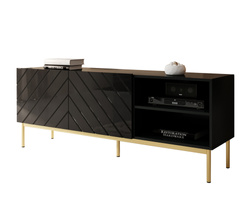 Tv bænk 150 cm sort højglans ABETO