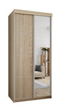 Skydedøre garderobe med spejl sonoma TOP 23 PLUS - 100