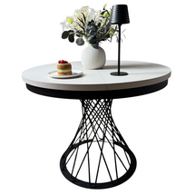 Foldbart rundt bord, 100-140 cm, kashmir/hickory eg GARDINO