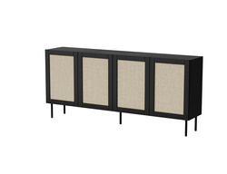 4 dørs kommode sort BAGGIO