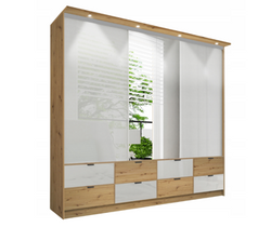 Garderobeskydedør med spejl Malaga 250