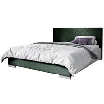 Grøn seng med opbevaring 160x200 CAMPO