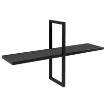 Væghylde i metal loft PLUS sonoma/ sort