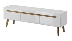 TV-bænk hvid højglans 160 cm Nordi