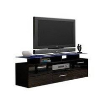 Sort tv-bænk EVORA MINI