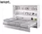 Skabsseng 140 x 200 hvid mat Bed Concept BC-04