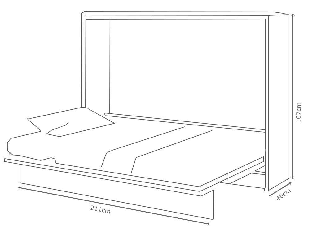 Skapseng Bed Concept 90 horisontal