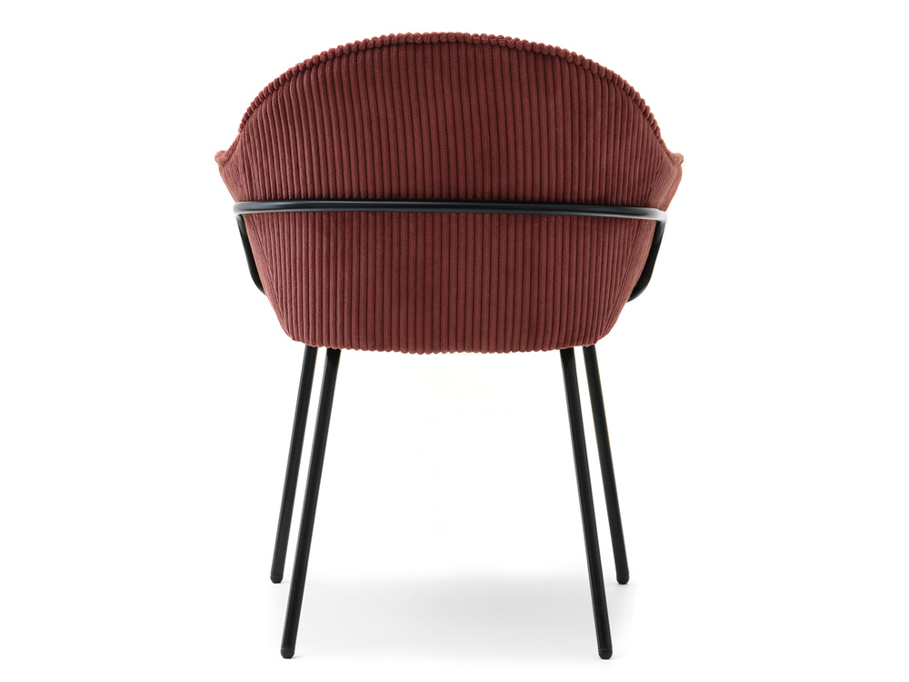 Kobberstol med sorte ben VIVIEN