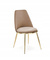 Beige stol velour K460