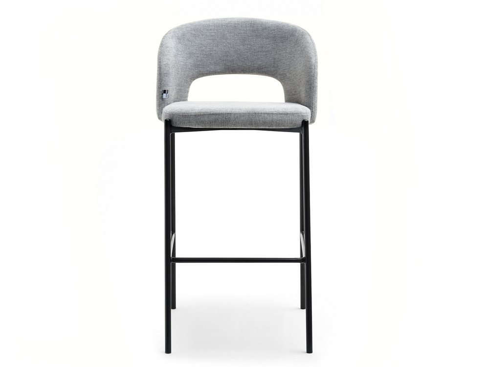 Hocker moderne grå sorte ben GUIDO