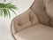 Beige velour hocker sorte ben LUCENA