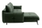 Grøn hjørnesofa med sovefunktion højre VIGO
