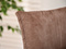 Beige velour hocker sorte ben NAPOLI