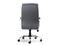 Kontorlænestol med grå kromben LUKS