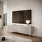 Beige tv-bord 168 cm, sort ben CALMA