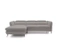 Komfortabel hjørnesofa venstre grå Mango