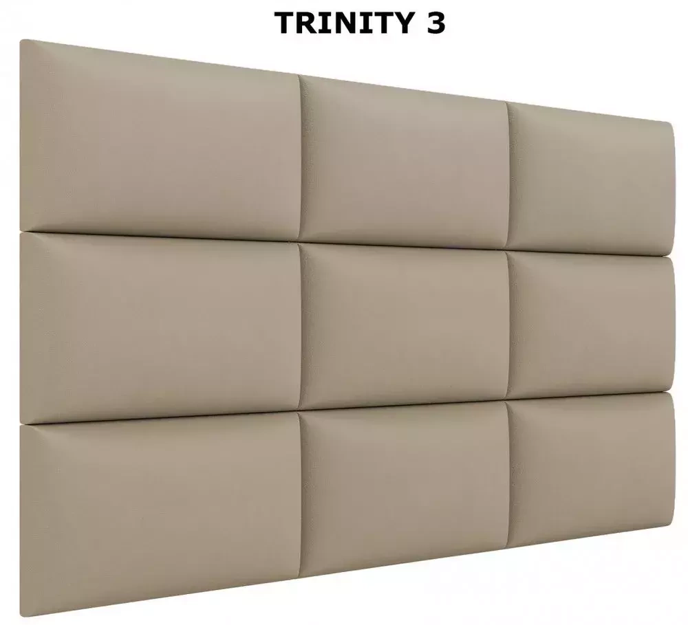 Polstret vægpanel 30x40 beige / grå LUX