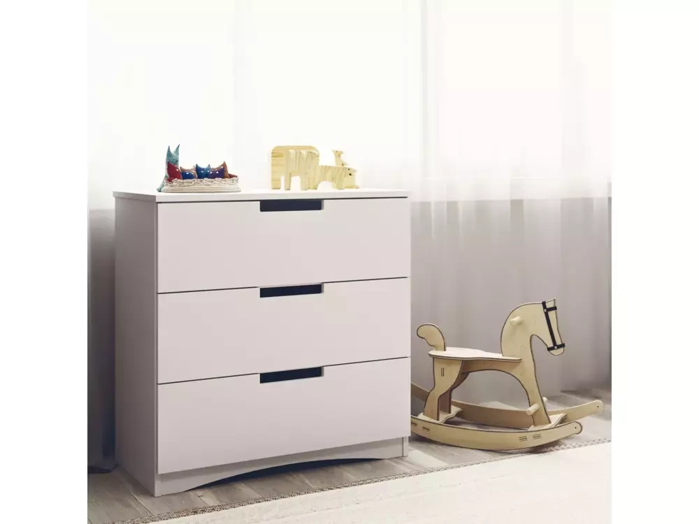 Hvid kommode med skuffer CLASSIC