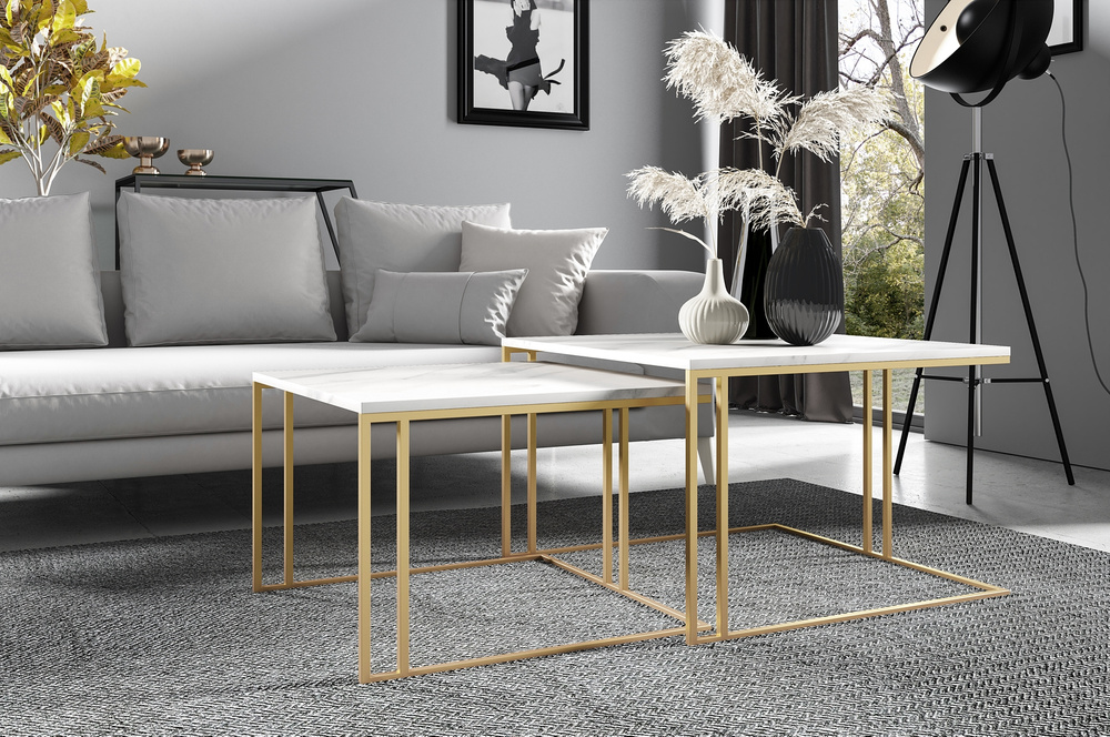 Kaffebord 2i1 Astro Gold