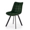 Velour spisestuestol mørkegrøn K332
