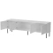 Hvid mat tv-bænk 200 cm SELLA
