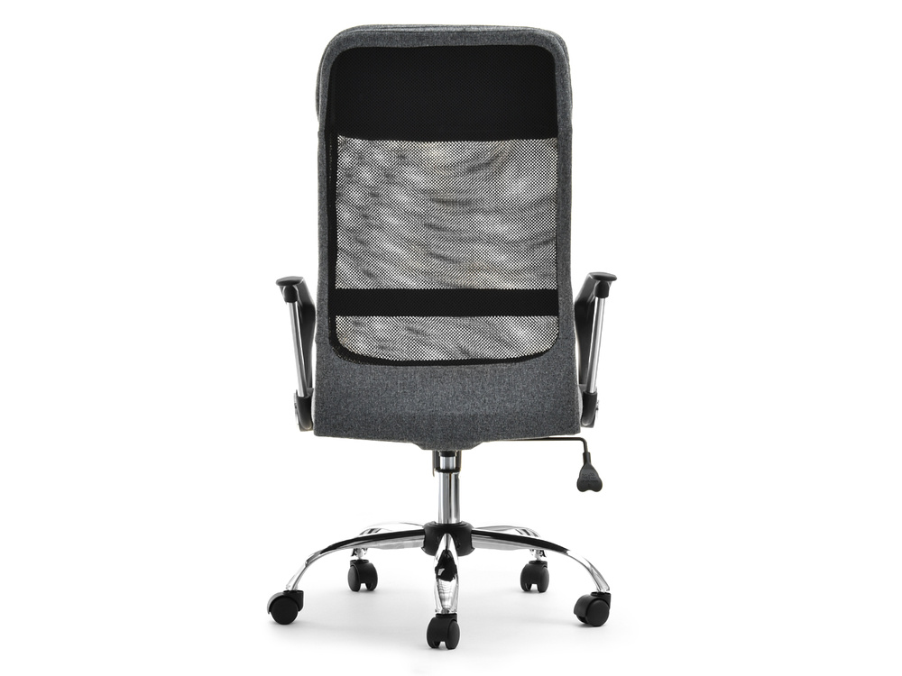 Kontorlænestol med grå kromben KOBE