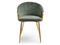 CLARA designerstol med grønne guldben