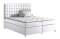 Kontinental seng med opbevaring 200x200 hvid Asti
