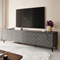 TV bord 200 cm grå ABETO