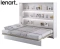 Vægseng 160x200 hvid højglans Bed Concept BC-14