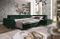 Sovesofa hjørnesofa mørkegrøn højre Astoria