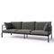 3 personers havesofa 225 cm grafit VELUCCI