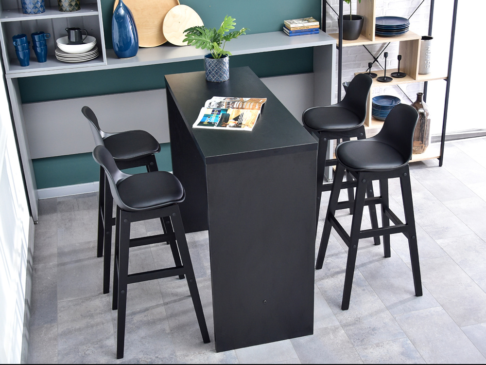 Hocker sort, sorte træben ELMO