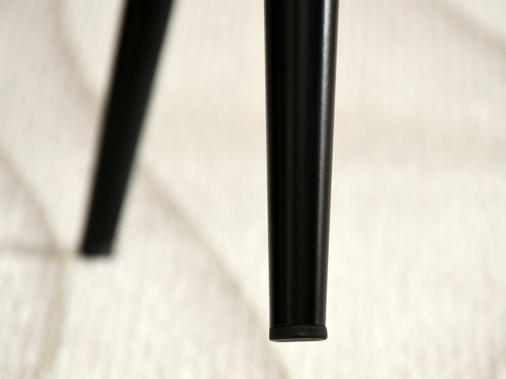 Velourstol grå/eg med sorte ben MORGAN