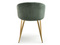 CLARA designerstol med grønne guldben