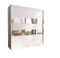 Hvid garderobe med spejl 180 cm MAI II