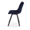 Velour spisestuestol mørk blå K332